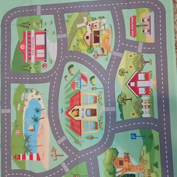 Christmas Gift for Toddler Boy Cars Play Mat Tapestry for Nursery - Picture 4 of 5